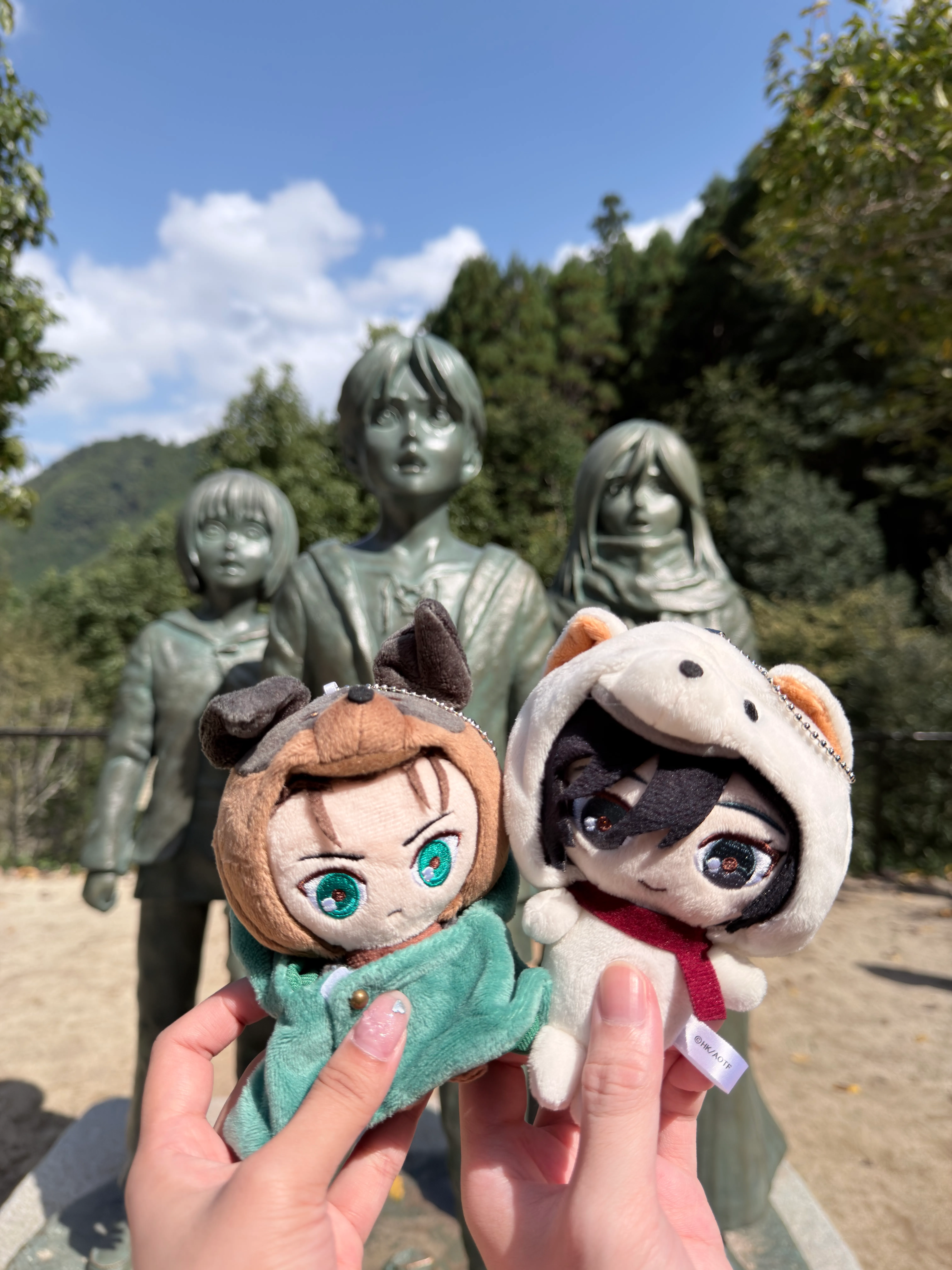 進撃の巨人 大山ダム銅像